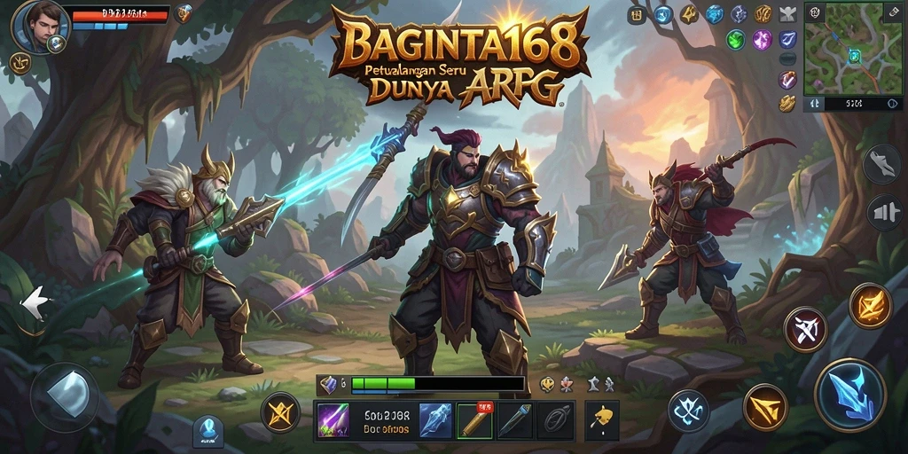 Tampilan menarik dari gameplay petualangan ARPG BAGINTA168.