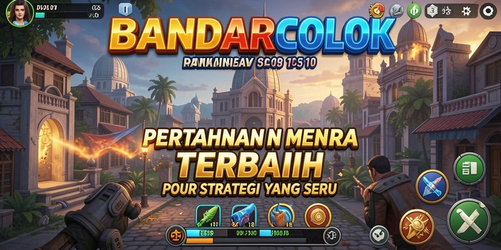 Tampilan aksi menara pertahanan dalam BANDARCOLOK yang mendebarkan.