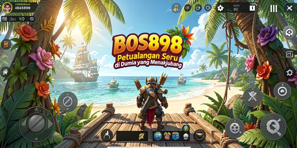 Tampilan gameplay seru dari BOS898 yang menampilkan petualangan unik.