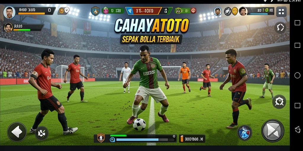 Screenshot gameplay CAHAYATOTO dengan aksi seru di lapangan.