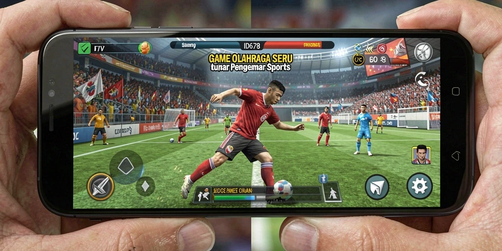 Tangkapan layar gameplay ID678 dengan aksi olahraga yang mendebarkan.