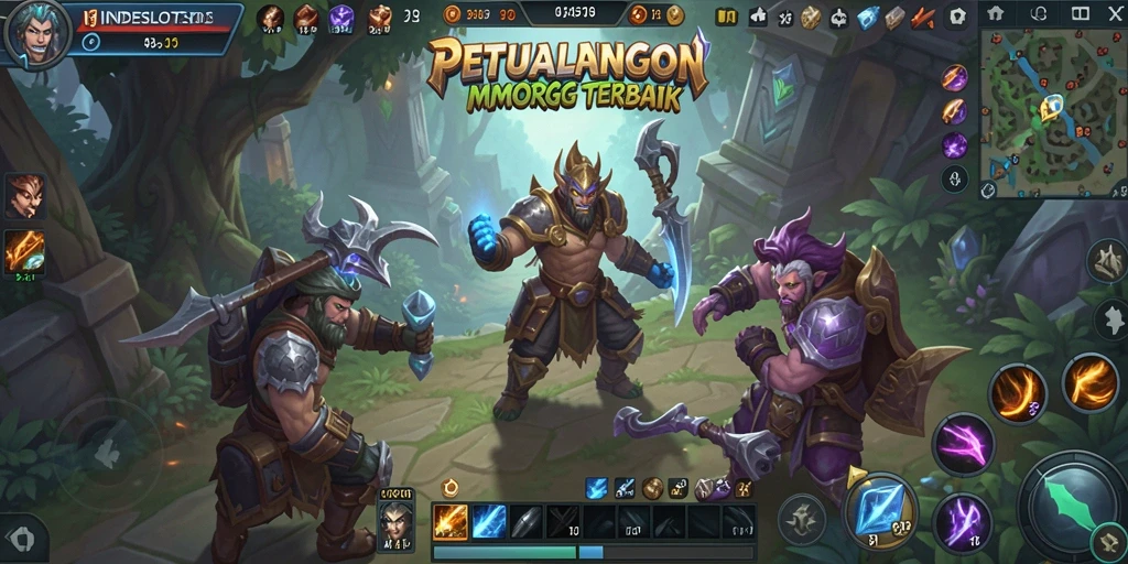 Tangkapan layar gameplay INDESLOT303 menampilkan aksi seru di dunia MMORPG.
