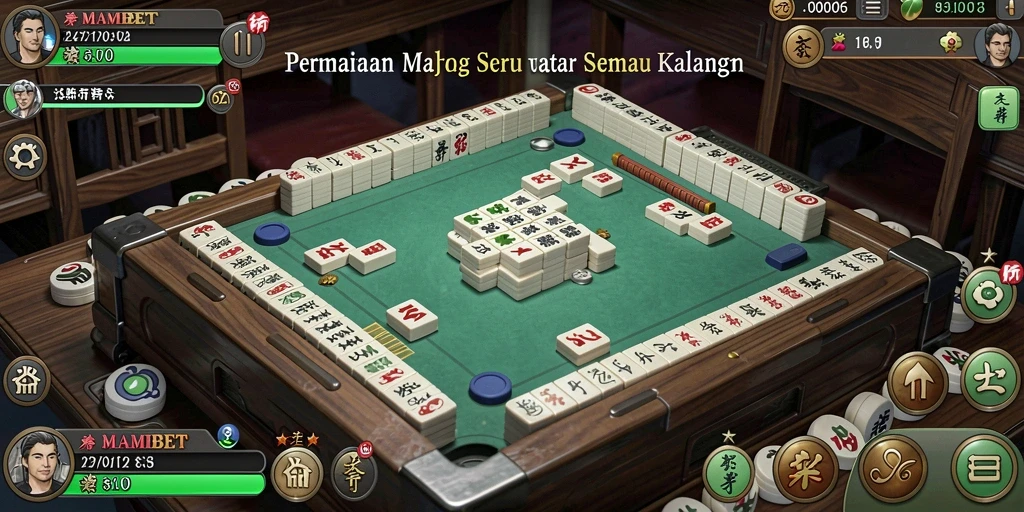 Tangkapan layar MAMIBET menunjukkan aksi seru permainan Mahjong.