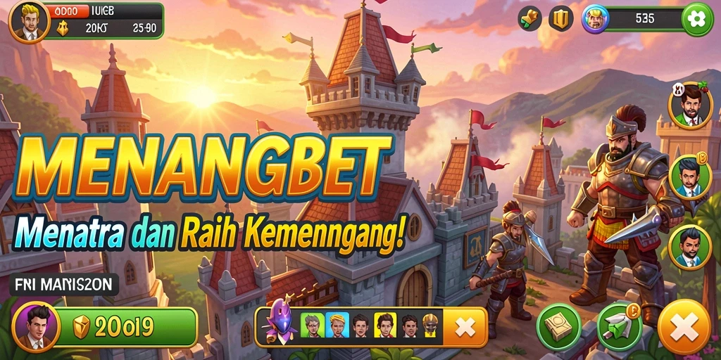Screenshot MENANGBET menampilkan aksi seru permainan Tower Defense.
