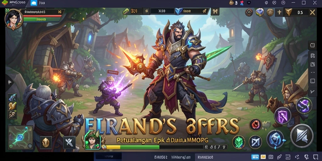 Tampilan menarik dari gameplay RANS303 dengan aksi seru di dunia MMORPG.