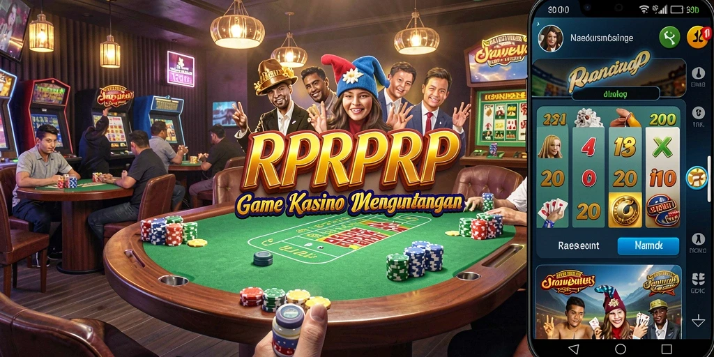 Tampilan gameplay kasino yang menarik dan mendebarkan.