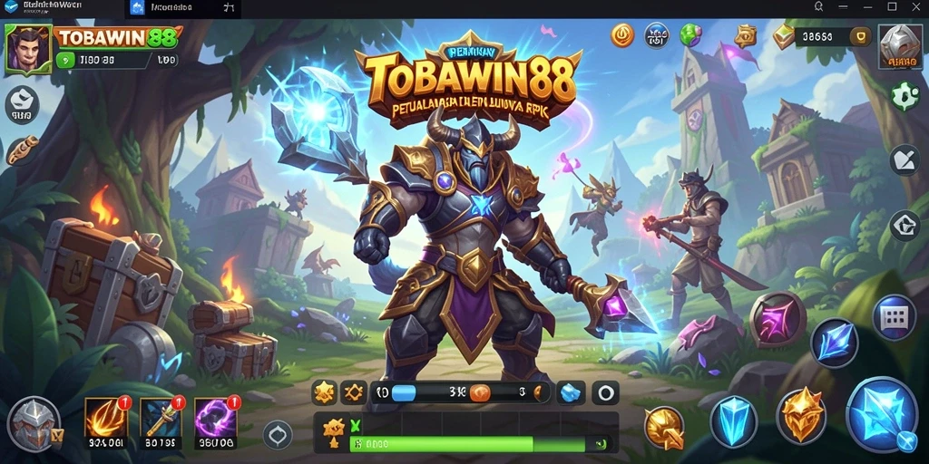 Tampilan gameplay menarik di dunia RPG TOBAWIN88.