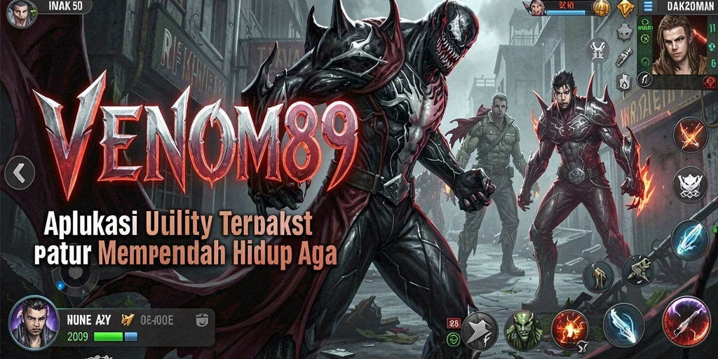 Tampilan antarmuka yang sederhana dan intuitif pada VENOM889.