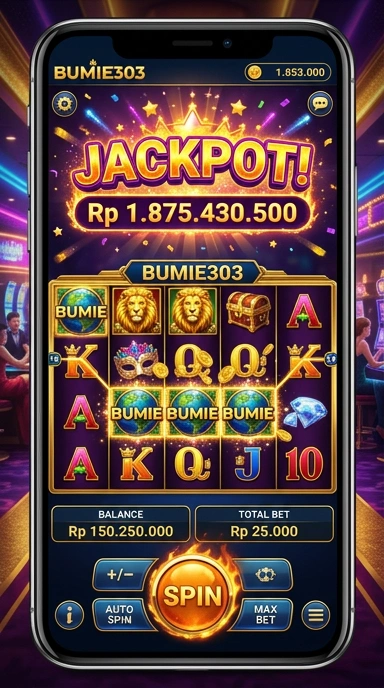 Halaman unduh aplikasi bumi303 yang terorganisir dengan baik.